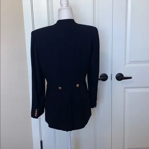 Lauren Ralph Lauren navy blue pea coat. - Picture 7 of 8
